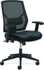 HON Crio High-Back Task Chair | Mesh Back | Adjustable Arms | Adjustable Lumbar | Black Fabric HVL581.ES10.T Office Chairs - Office Ready
