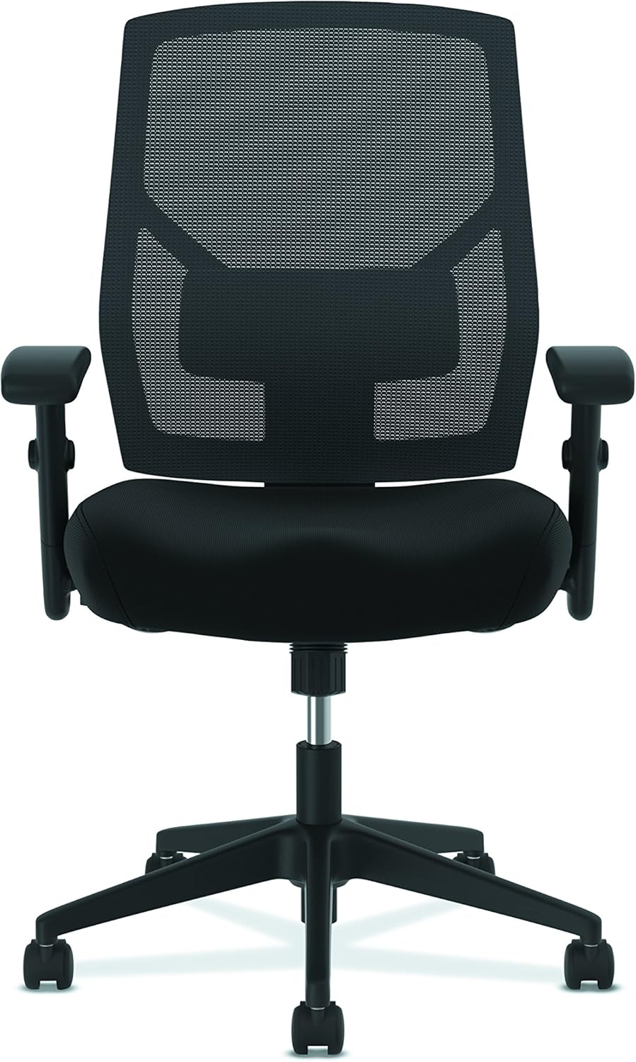 HON Crio High-Back Task Chair | Mesh Back | Adjustable Arms | Adjustable Lumbar | Black Fabric HVL581.ES10.T Office Chairs - Office Ready