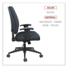 Alera® Alera® Wrigley Series High Performance Mid-Back Synchro-Tilt Task Chair, Supports 275 lb, 17.91" to 21.88" Seat Height, Black Office Chairs - Office Ready