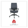 Alera® Alera® Wrigley Series High Performance Mid-Back Synchro-Tilt Task Chair, Supports 275 lb, 17.91" to 21.88" Seat Height, Black Office Chairs - Office Ready