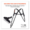 ergodyne® Squids 3132 Barcode Scanner Lanyard Harness, Large: 20" Arm Strap, 43" Lanyard Strap, Hi-Vis Lime Tool Lanyards - Office Ready