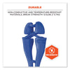 ergodyne® Squids® 3420 Dual Clip Swivel Glove Clip Holder, 1 x 0.6 x 5.5, Acetal Copolymer, Blue, 100/Pack Glove Grabbers - Office Ready