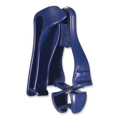ergodyne® Squids® 3405MD Metal Detectable Belt Clip Glove Clip Holder, 1 x 1 x 6, Acetal Copolymer, Deep Blue