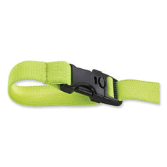 ergodyne® Squids 3150 Elastic Lanyard with Buckle, 2 lb Max Working Capacity, 18" to 48" Long, Lime