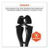 ergodyne® Squids® 3420 Dual Clip Swivel Glove Clip Holder, 1 x 0.6 x 5.5, Acetal Copolymer, Black Glove Grabbers - Office Ready