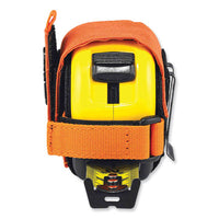 ergodyne® Squids 3770 Belt Clip Tape Measure Holder, Large, 3.62 x 7.25 x 2.5, Polyester, Orange Hand Tool Organizers - Office Ready