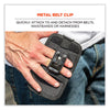 ergodyne® Squids® 5544 Phone Style Scanner Holster with Belt Clip and Loops, 1 Compartment, 3.75 x 1.25 x 6.5, Gray Hand Tool Organizer Holsters - Office Ready