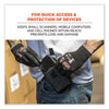 ergodyne® Squids® 5542 Phone Style Scanner Holster with Belt Loop, Large, 1 Compartment, 3.75 x 1.25 x 6.5, Polyester, Gray Hand Tool Organizer Holsters - Office Ready