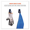 ergodyne® Squids® 3405MD Metal Detectable Belt Clip Glove Clip Holder, 1 x 1 x 6, Acetal Copolymer, Deep Blue Glove Grabbers - Office Ready