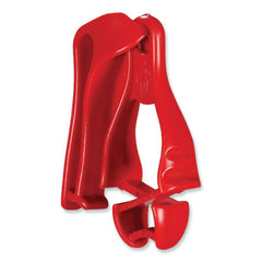 ergodyne® Squids® 3405 Belt Clip Glove Clip Holder, 1 x 1 x 6, Acetal Copolymer, Red