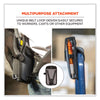 ergodyne® Squids® 5542 Phone Style Scanner Holster with Belt Loop, Large, 1 Compartment, 3.75 x 1.25 x 6.5, Polyester, Gray Hand Tool Organizer Holsters - Office Ready