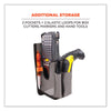 ergodyne® Squids® 5540 Handheld Barcode Scanner Holster with Belt Loop, Large, 2.75 x 3.5 x 8, Polyester, Gray Hand Tool Organizer Holsters - Office Ready