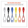 ergodyne® Squids® 3420 Dual Clip Swivel Glove Clip Holder, 1 x 0.6 x 5.5, Acetal Copolymer, Blue, 100/Pack Glove Grabbers - Office Ready