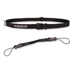 ergodyne® Squids 3135 Barcode Scanner Belt with Hook + Adaptor Strap, Small: 29" to 53" Long, Black