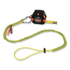 ergodyne® Squids 3100 Lanyard with Aluminum Carabiner + Cinch-Loop, 10 lb Max Working Capacity, 42" to 54" Long, Lime Tool Lanyards - Office Ready