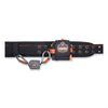ergodyne® Squids 3003 Retractable Lanyard with Two Carabiners, 2 lb Max Working Capacity, 8" to 48"Long, Gray Tool Lanyards - Office Ready