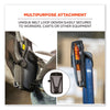 ergodyne® Squids® 5542 Phone Style Scanner Holster with Belt Loop, Small, 1 Compartment, 3.75 x 1 x 6.5, Polyester, Black Hand Tool Organizer Holsters - Office Ready