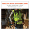 ergodyne® Squids 3132 Barcode Scanner Lanyard Harness, Small: 13" Arm Strap, 32" Long Lanyard Strap, Black Tool Lanyards - Office Ready