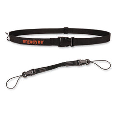 ergodyne® Squids 3135 Barcode Scanner Belt with Hook + Adaptor Strap, Large: 48" to 80" Long, Black