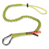 ergodyne® Squids 3100 Lanyard with Aluminum Carabiner + Cinch-Loop, 10 lb Max Working Capacity, 35" to 45" Long, Lime Tool Lanyards - Office Ready
