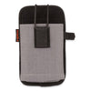 ergodyne® Squids® 5544 Phone Style Scanner Holster with Belt Clip and Loops, 1 Compartment, 3.75 x 1.25 x 6.5, Gray Hand Tool Organizer Holsters - Office Ready