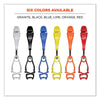 ergodyne® Squids® 3420 Dual Clip Swivel Glove Clip Holder, 1 x 0.6 x 5.5, Acetal Copolymer, Blue Glove Grabbers - Office Ready