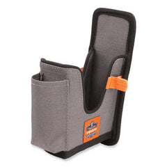 ergodyne® Squids® 5541 Handheld Barcode Scanner Holster with Belt Clip, 2 Compartments, 2.75 x 3.5 x 7.3, Polyester,Gray