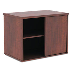 Alera® Alera® Open Office Desk Series Low-Storage Cabinet Credenza, Woodgrain Laminate, 29.5" x 19.13" x 22.78", Medium Cherry