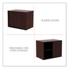 Alera® Alera® Open Office Desk Series Low-Storage Cabinet Credenza, Woodgrain Laminate, 29.5" x 19.13" x 22.78", Mahogany Cabinet Credenzas - Office Ready