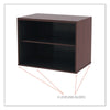 Alera® Alera® Open Office Desk Series Low-Storage Cabinet Credenza, Woodgrain Laminate, 29.5" x 19.13" x 22.78", Mahogany Cabinet Credenzas - Office Ready