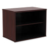 Alera® Alera® Open Office Desk Series Low-Storage Cabinet Credenza, Woodgrain Laminate, 29.5" x 19.13" x 22.78", Mahogany Cabinet Credenzas - Office Ready