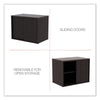 Alera® Alera® Open Office Desk Series Low-Storage Cabinet Credenza, Woodgrain Laminate, 29.5" x 19.13" x 22.78", Espresso Cabinet Credenzas - Office Ready