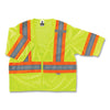 ergodyne® GloWear 8330Z Class 3 Two-Tone Zipper Vest, Polyester, Largel/X-Large, Lime Safety Vests - Office Ready
