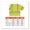 ergodyne® GloWear 8330Z Class 3 Two-Tone Zipper Vest, Polyester, Largel/X-Large, Lime Safety Vests - Office Ready