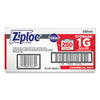 Ziploc® Double Zipper Storage Bags, Triple System Seal, Gallon, 10.56" x 10.75", Clear, 250/Box Consumer Slider/Zip Food-Storage Bags - Office Ready