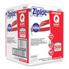 Ziploc® Double Zipper Storage Bags, Quart, 7" x 7.75", Clear, 500/Box Consumer Slider/Zip Food-Storage Bags - Office Ready