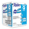 Ziploc® Zipper Freezer Bags, 32 oz, 7" x 7.75", Clear, 300/Carton Consumer Slider/Zip Freezer Bags - Office Ready