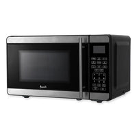 Avanti 0.7 Cubic Foot Microwave Oven, 700 Watts, Black/Stainless Steel Microwave Ovens - Office Ready