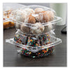 Dart® ClearSeal Hinged-Lid Plastic Containers, 5.86 x 3.11, Clear, Plastic, 500/Carton Takeout Food Containers - Office Ready