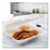 Dart® Insulated Foam Hinged Lid Containers, 3 Compartments, 9.01 x 9.4 x 3.1, White, 200/Carton Takeout Food Containers - Office Ready