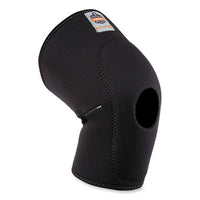 ergodyne® ProFlex 615 Open Patella Anterior Pad Knee Sleeve, Large, Black Knee Pads - Office Ready