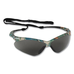 KleenGuard™ Nemesis* Safety Glasses, Plastic Camo Frame, Smoke Polycarbonate Lens, 12/Box