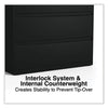 Alera® Lateral File, 2 Legal/Letter-Size File Drawers, Black, 36" x 18.63" x 28" Lateral File Cabinets - Office Ready