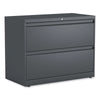 Alera® Lateral File, 2 Legal/Letter/A4/A5-Size File Drawers, Charcoal, 36" x 18.63" x 28" Lateral File Cabinets - Office Ready