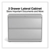 Alera® Lateral File, 2 Legal/Letter-Size File Drawers, Light Gray, 36" x 18.63" x 28" Lateral File Cabinets - Office Ready