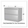 Alera® Lateral File, 2 Legal/Letter-Size File Drawers, Light Gray, 36" x 18.63" x 28" Lateral File Cabinets - Office Ready