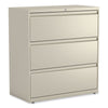 Alera® Lateral File, 3 Legal/Letter/A4/A5-Size File Drawers, Putty, 36" x 18.63" x 40.25" Lateral File Cabinets - Office Ready