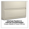 Alera® Lateral File, 3 Legal/Letter/A4/A5-Size File Drawers, Putty, 36" x 18.63" x 40.25" Lateral File Cabinets - Office Ready