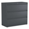Alera® Lateral File, 3 Legal/Letter/A4/A5-Size File Drawers, Charcoal, 42" x 18.63" x 40.25" Lateral File Cabinets - Office Ready