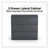 Alera® Lateral File, 3 Legal/Letter/A4/A5-Size File Drawers, Charcoal, 42" x 18.63" x 40.25" Lateral File Cabinets - Office Ready